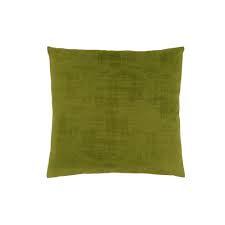 COUSSIN - 18"X 18" / VELOURS BROSSÉ VERT LIME / 1PC