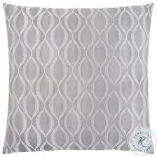 COUSSIN - 18"X 18" / MOTIF VAGUE GRIS / 1PC