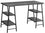 BUREAU D'ORDINATEUR - 48"L / SIMILI PIERRE GRIS / METAL NOIR