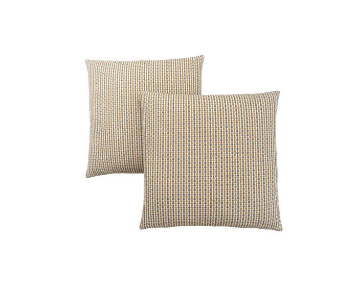 COUSSIN - 18"X 18" / OU / POIS ABSTRAIT GRIS / 2PCS