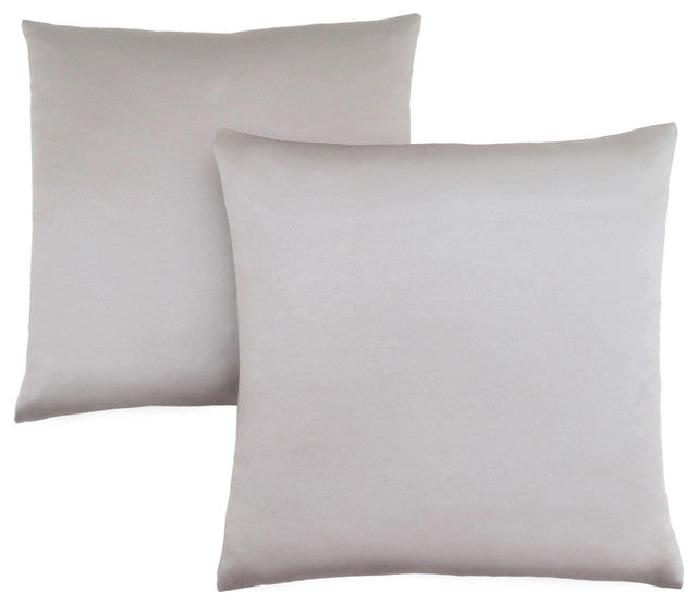 COUSSIN - 18"X 18" / ARGENT SATINÉ / 2PCS