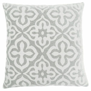 COUSSIN - 18"X 18" / MOTIF GRIS PÂLE / 1PC