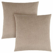 COUSSIN - 18"X 18" / VELOURS MOSAÏQUE TAUPE / 2PCS
