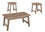 SET DE TABLE - 3PCS / TAUPE FONCE