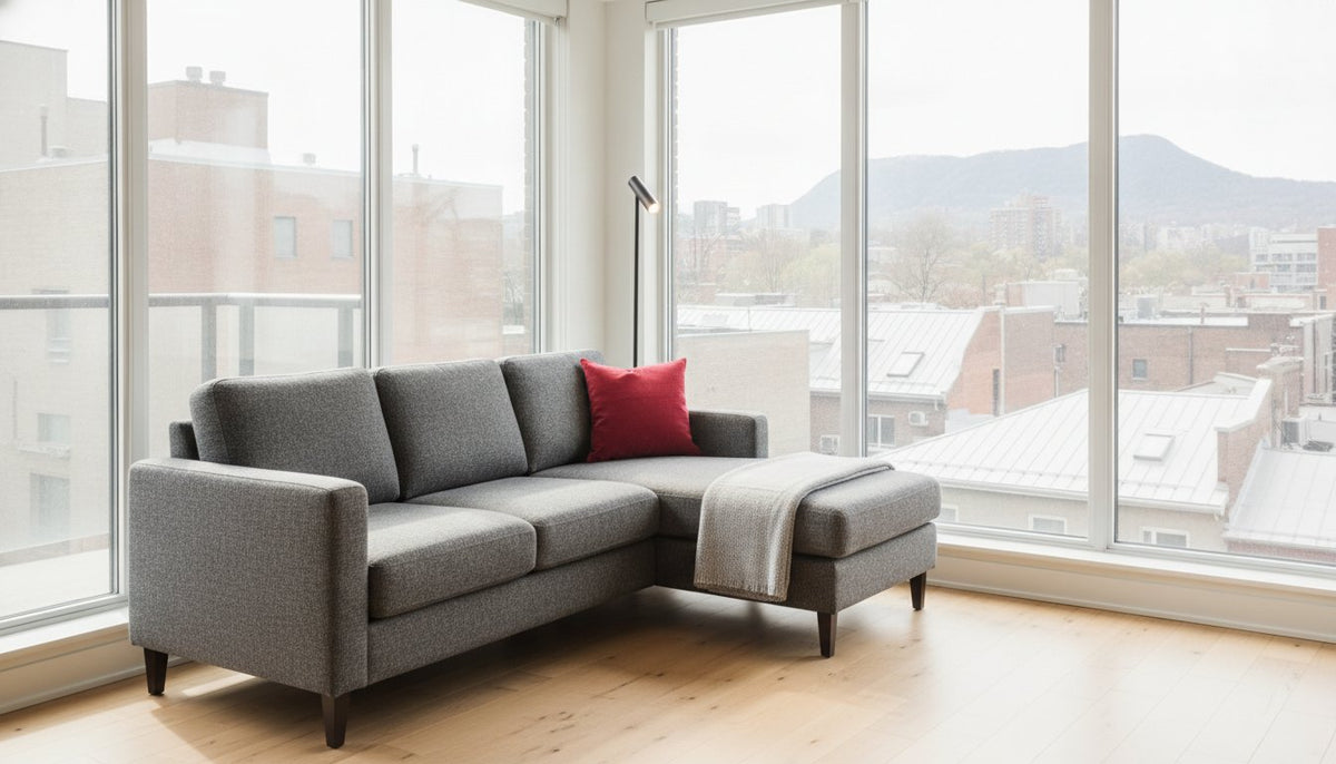 Canapé sectionnel pour petit espace : le guide pour maximiser votre condo à Montréal