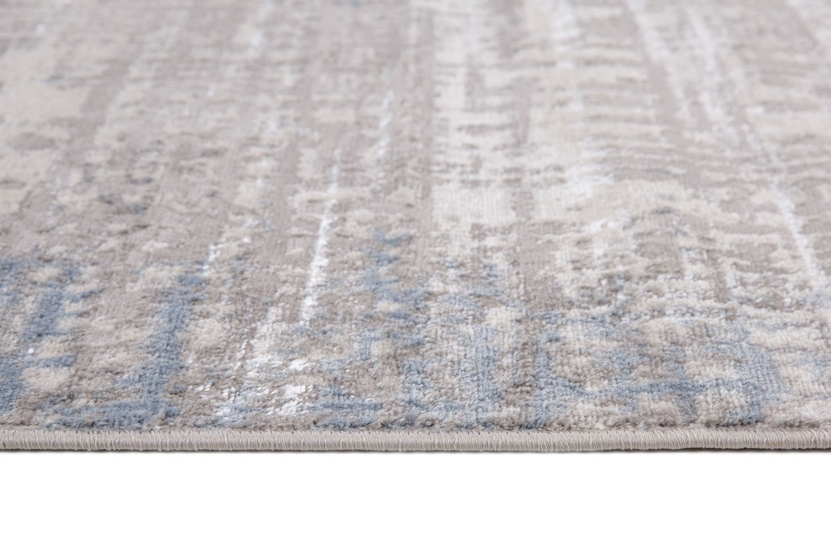 Tapis contemporain Laurel 5x8 | Nuances de gris et fini vieilli