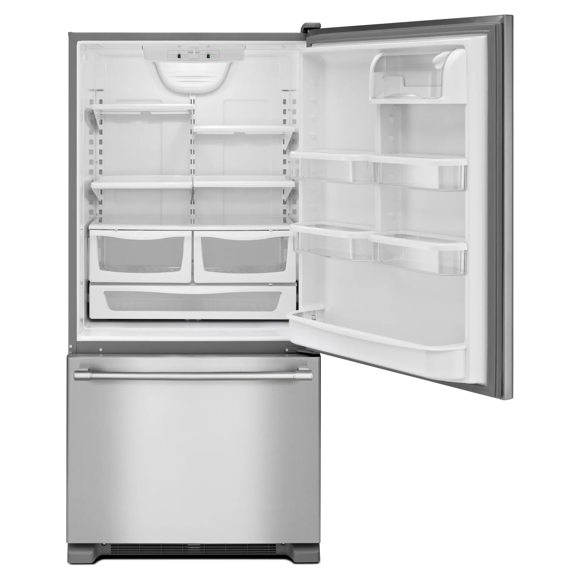 Réfrigérateur Maytag 18,7 pi³ Congélateur Bas Inox 30 po