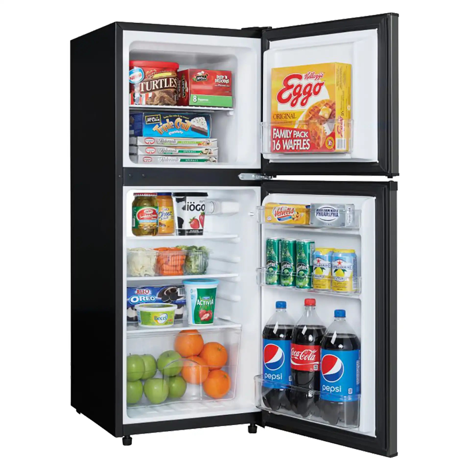 Réfrigérateur Danby 4,7 pi³ Congélateur Haut 19" Acier Noir