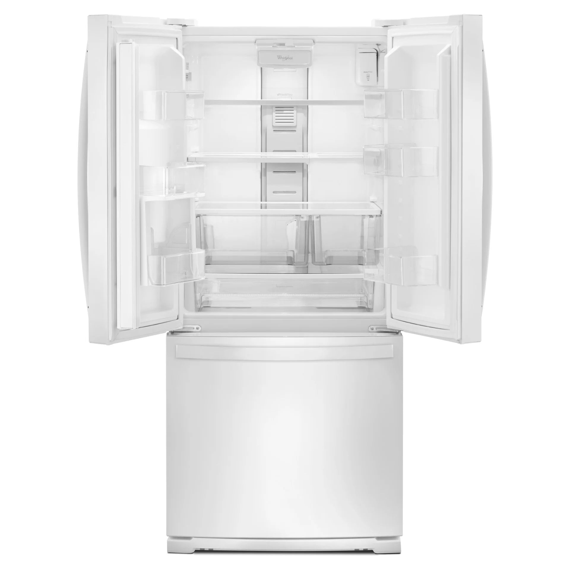 Réfrigérateur Whirlpool 20 pi³ Portes Françaises 30" Blanc