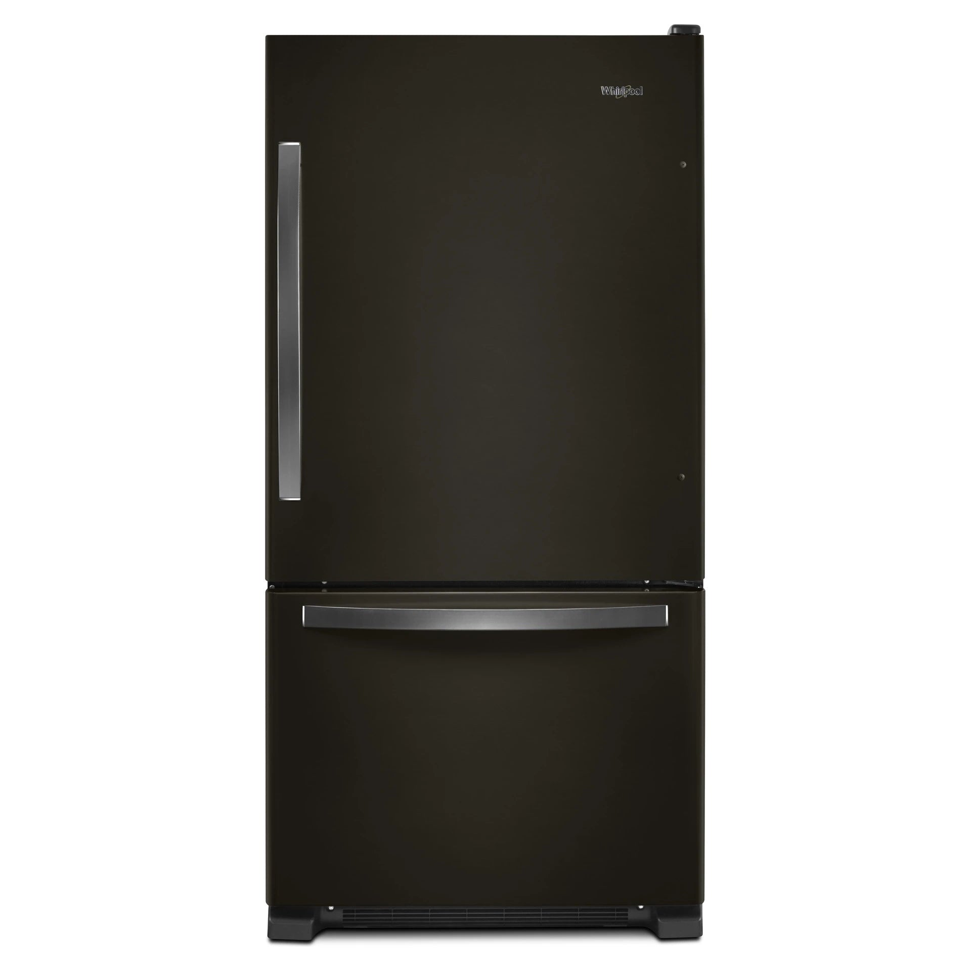 Réfrigérateur Whirlpool 22 pi³ Congélateur Bas 33" Inox Noir