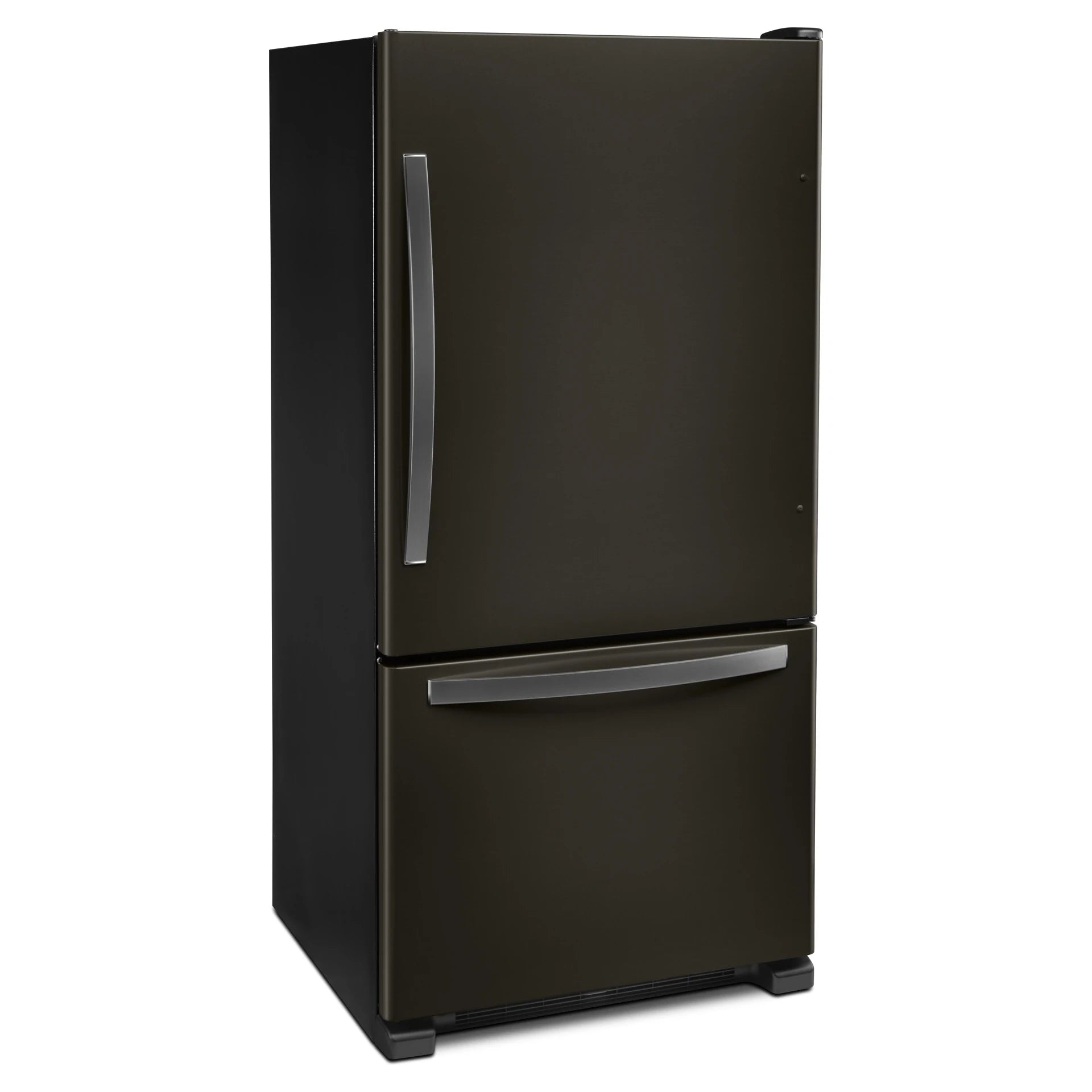 Réfrigérateur Whirlpool 22 pi³ Congélateur Bas 33" Acier Inoxydable Noir