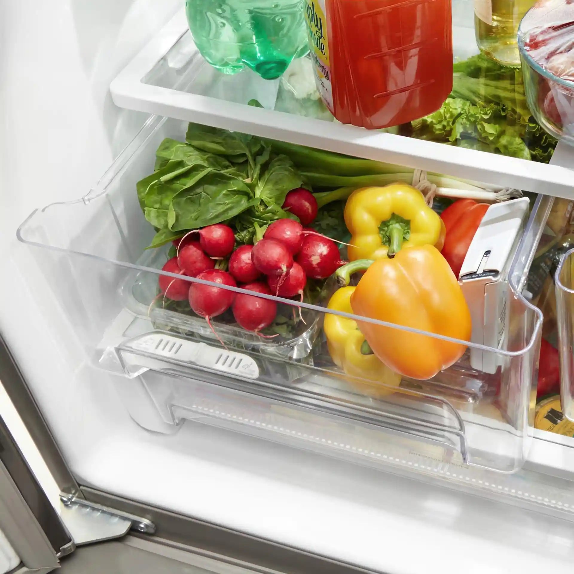 Réfrigérateur Whirlpool 30" 19,7 pi³ Portes Françaises Inox Noir Résistant WRF560SMHV