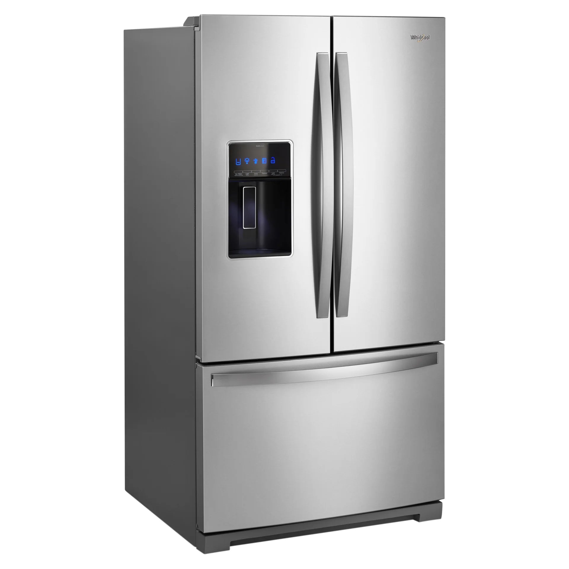 Réfrigérateur Whirlpool 36" 27 pi³ Portes Françaises Inox Anti-Traces WRF757SDHZ