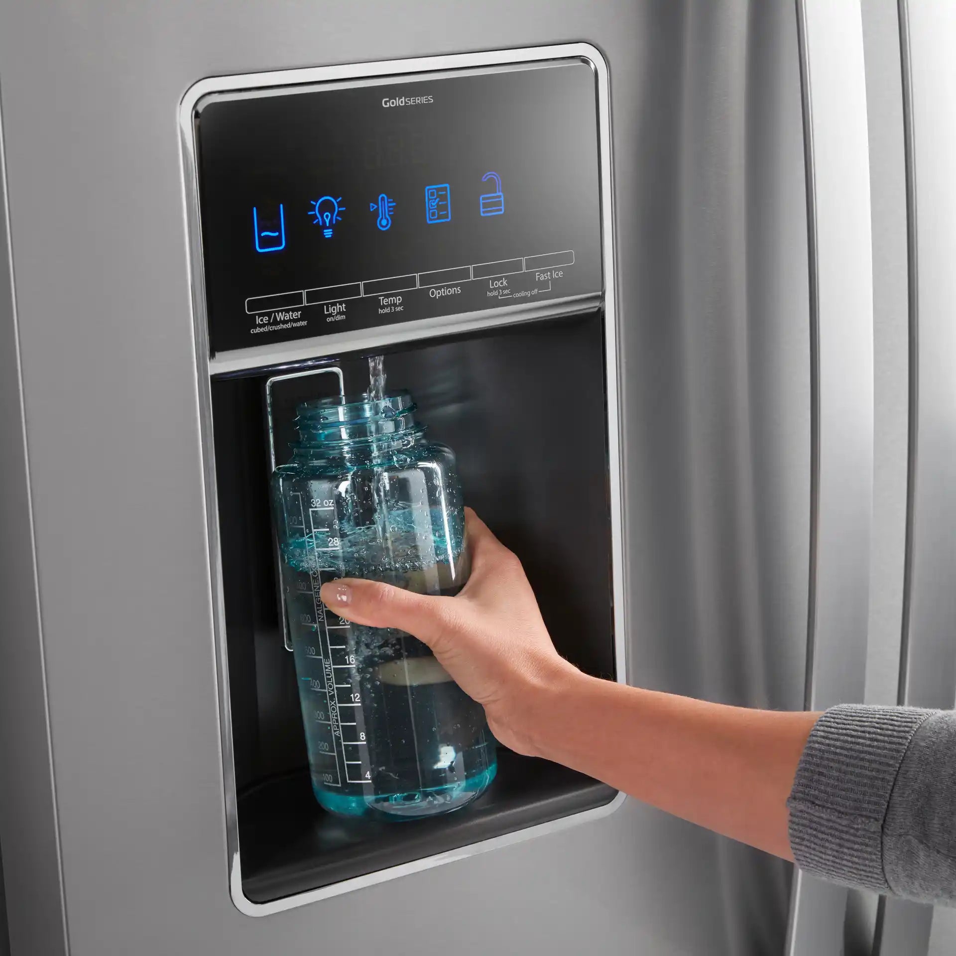 Réfrigérateur Whirlpool 36 po, 27 pi³, portes françaises, inox anti-traces WRF757SDHZ