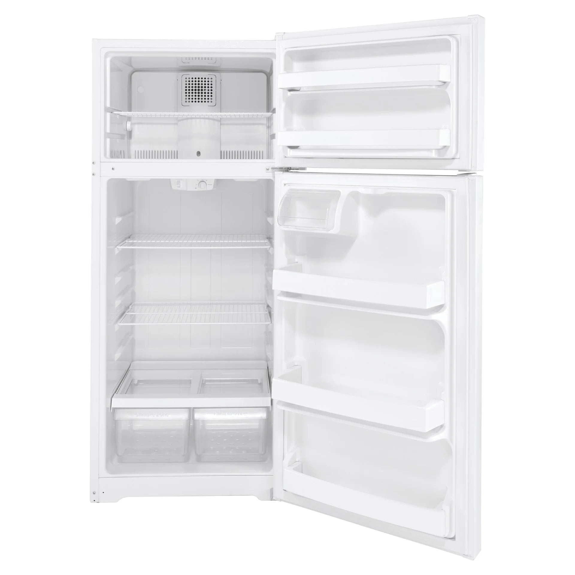 Réfrigérateur GE 28" 17,5 pi³ à Congélateur Supérieur Blanc ENERGY STAR GTE18DTNRWW