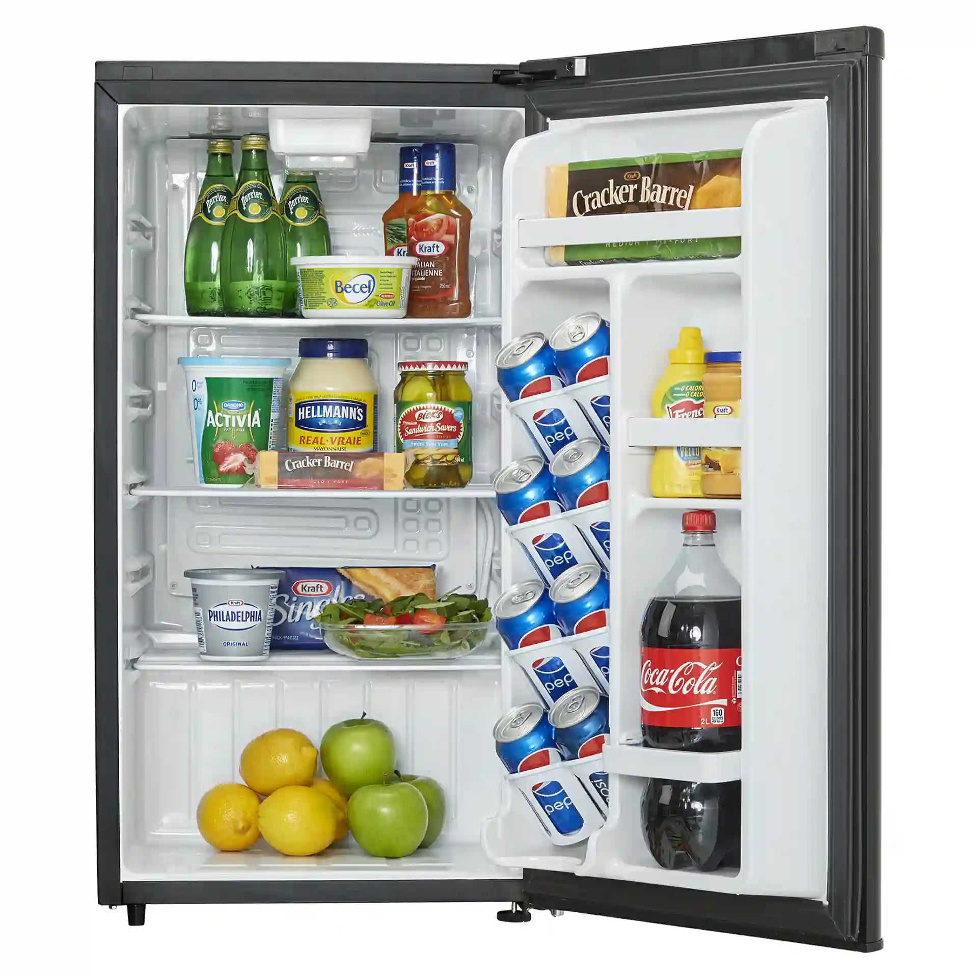 Réfrigérateur Compact Danby 18" 3,3 pi³ Noir Mat Retro sans Congélateur DAR033A6BDB