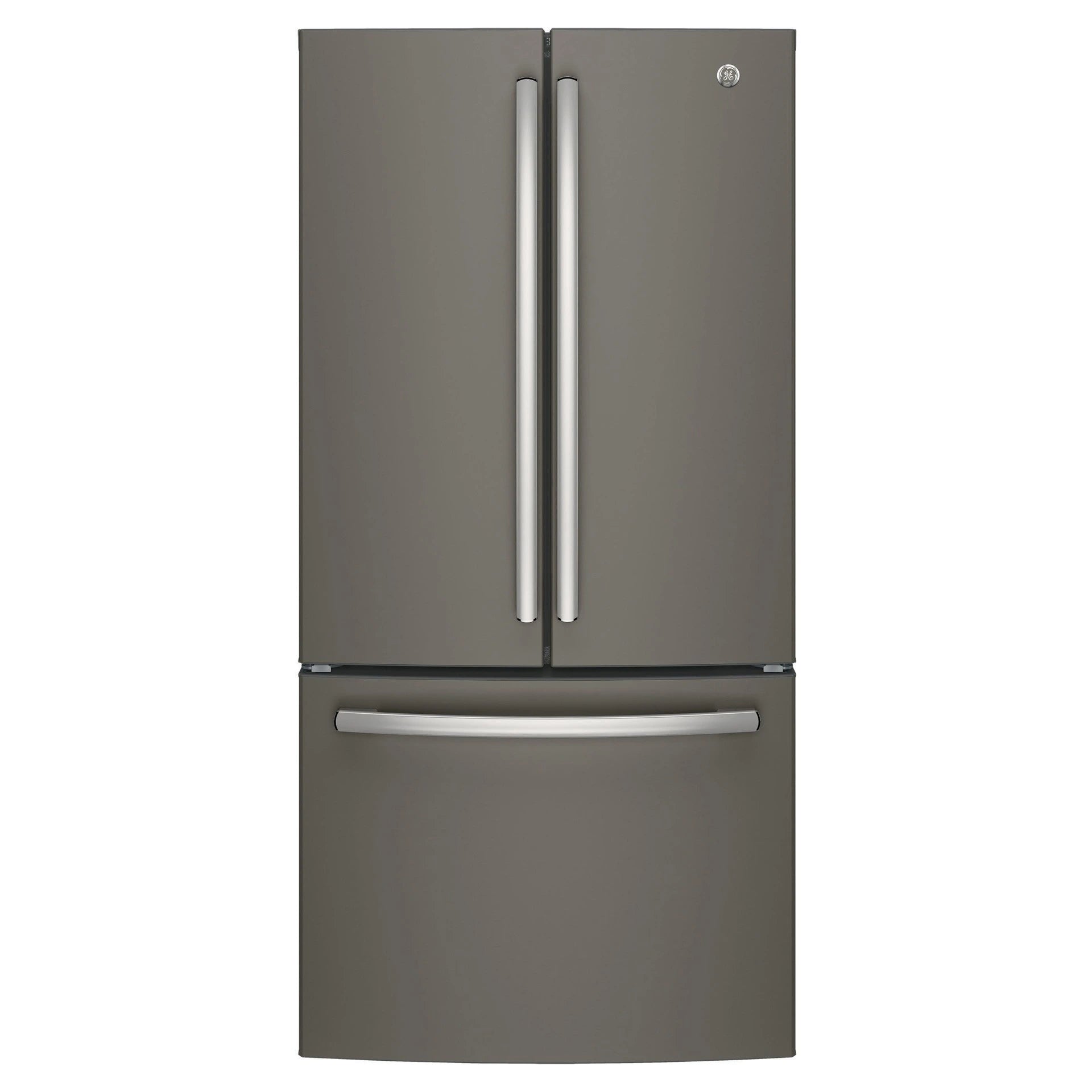 Réfrigérateur GE 33" 18,6 pi³ Portes Françaises Ardoise Profondeur Comptoir GWE19JMLES