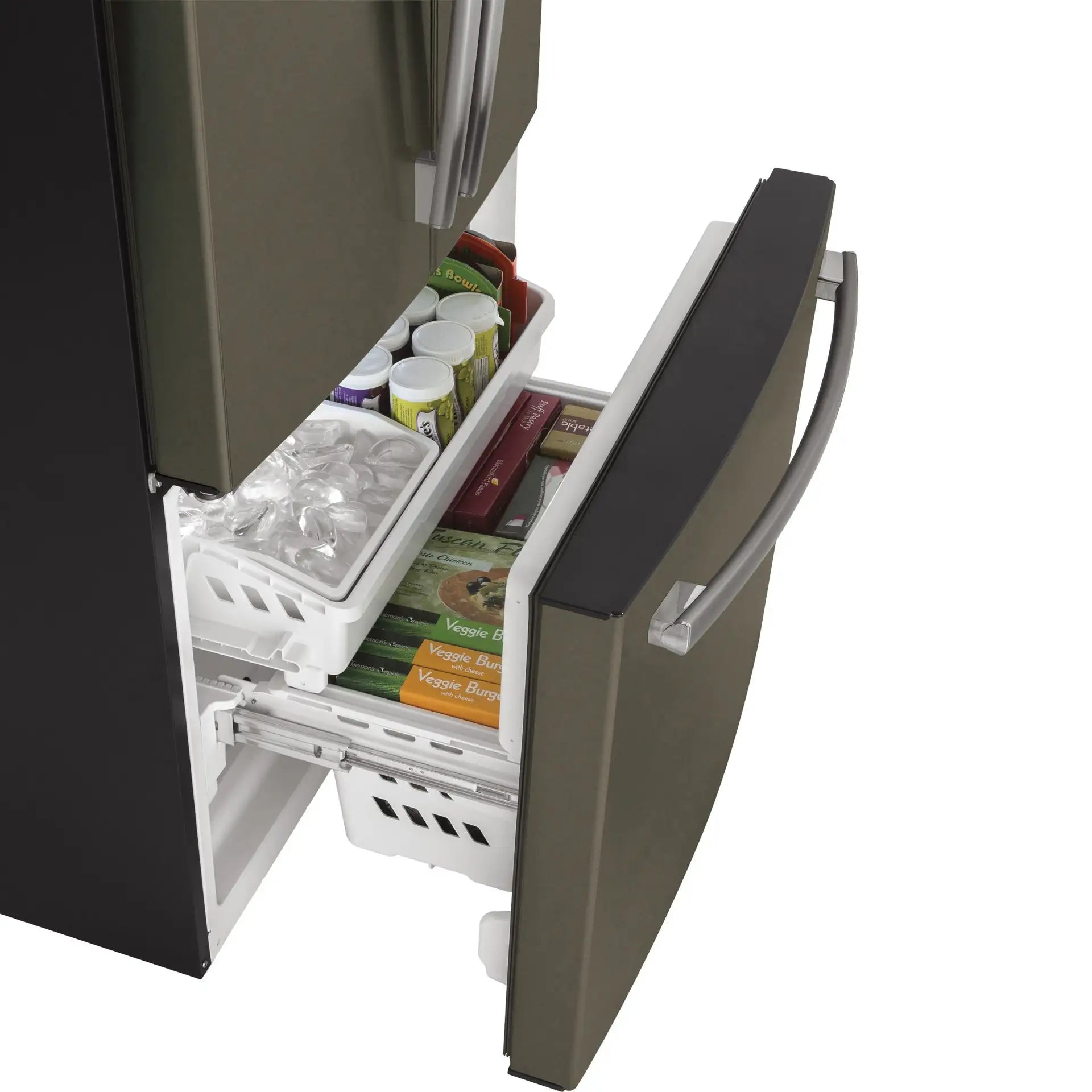 GE 33" 18.6 cu. ft. French-Door Counter-Depth Refrigerator Slate GWE19JMLES