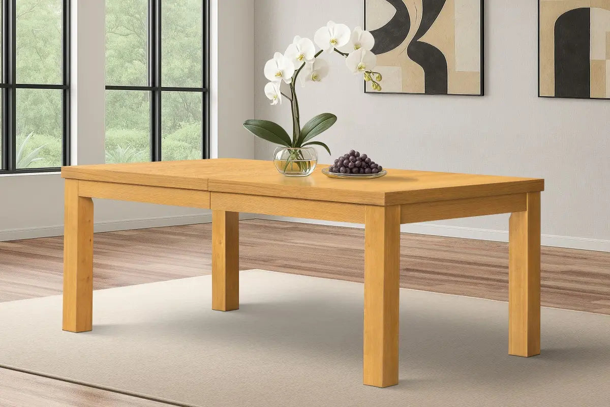 Ensemble à dîner Ottilie Chêne et Noir | Table extensible en bois massif