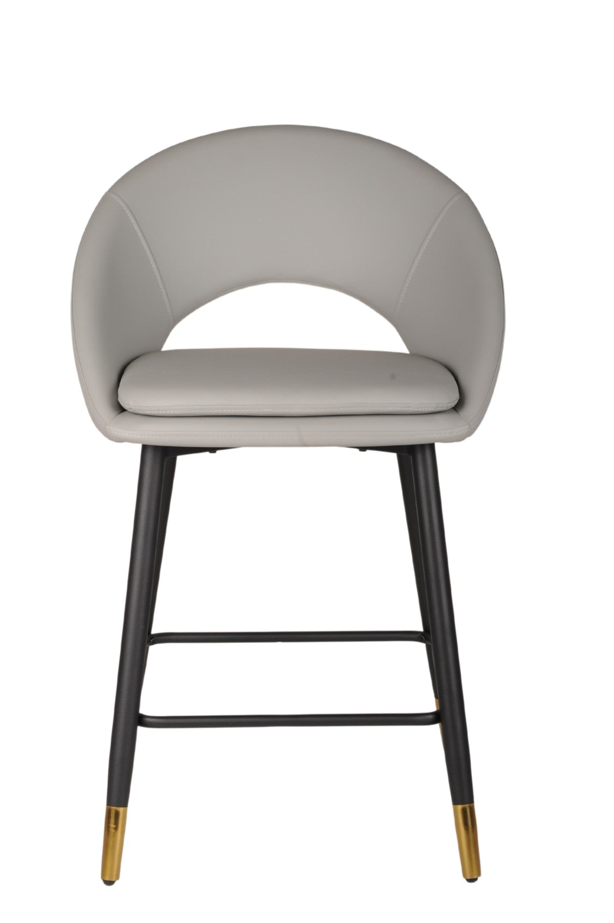 Tabourets Mila (Ensemble de 2) | Gris &amp; Or | Confort Moderne