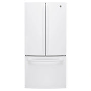 GE 18.6 cu. ft. French Door Refrigerator, White 33"