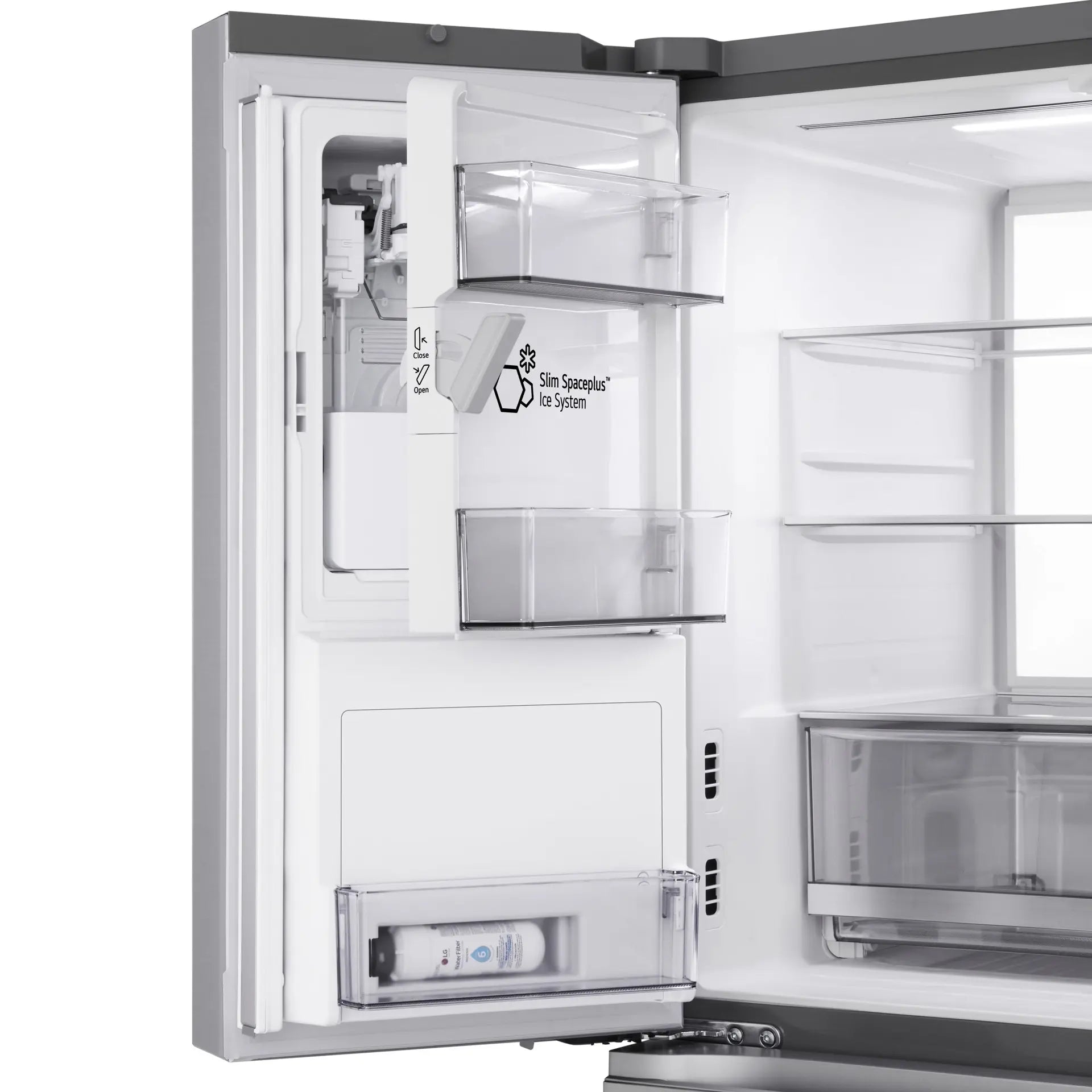 Réfrigérateur LG 29 pi³ à 4 portes avec machine à glaçons Craft Ice™ convertible