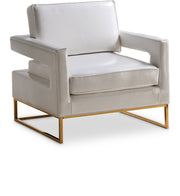 Fauteuil d'appoint en cuir végétalien Amelia