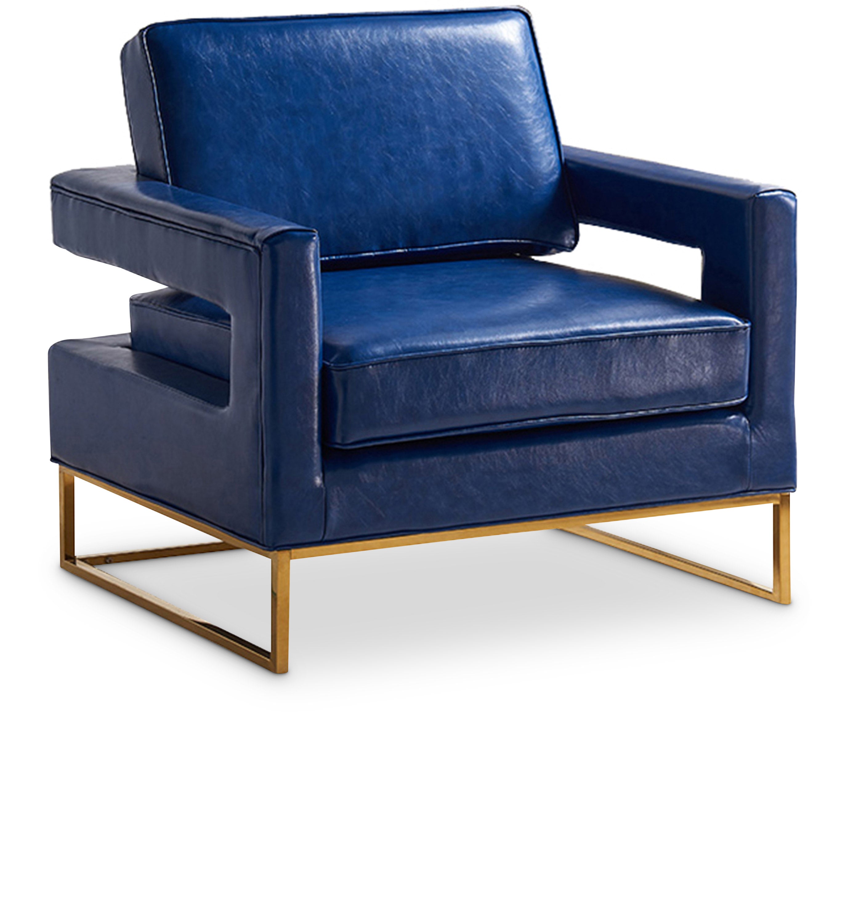 Fauteuil d'appoint en cuir végétalien Amelia