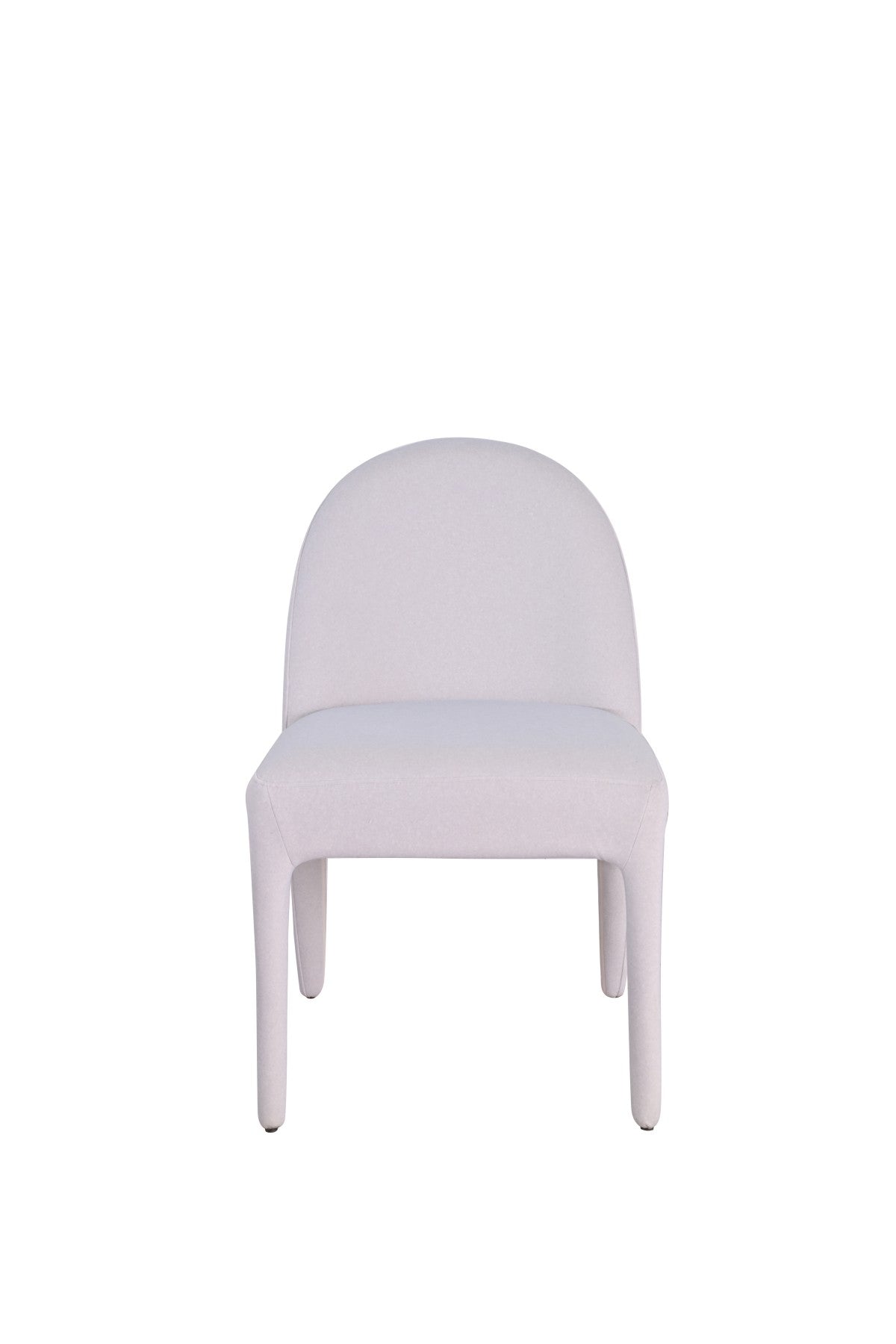 Chaises Dafne en tissu beige | Design incurvé et minimaliste (Set de 2)