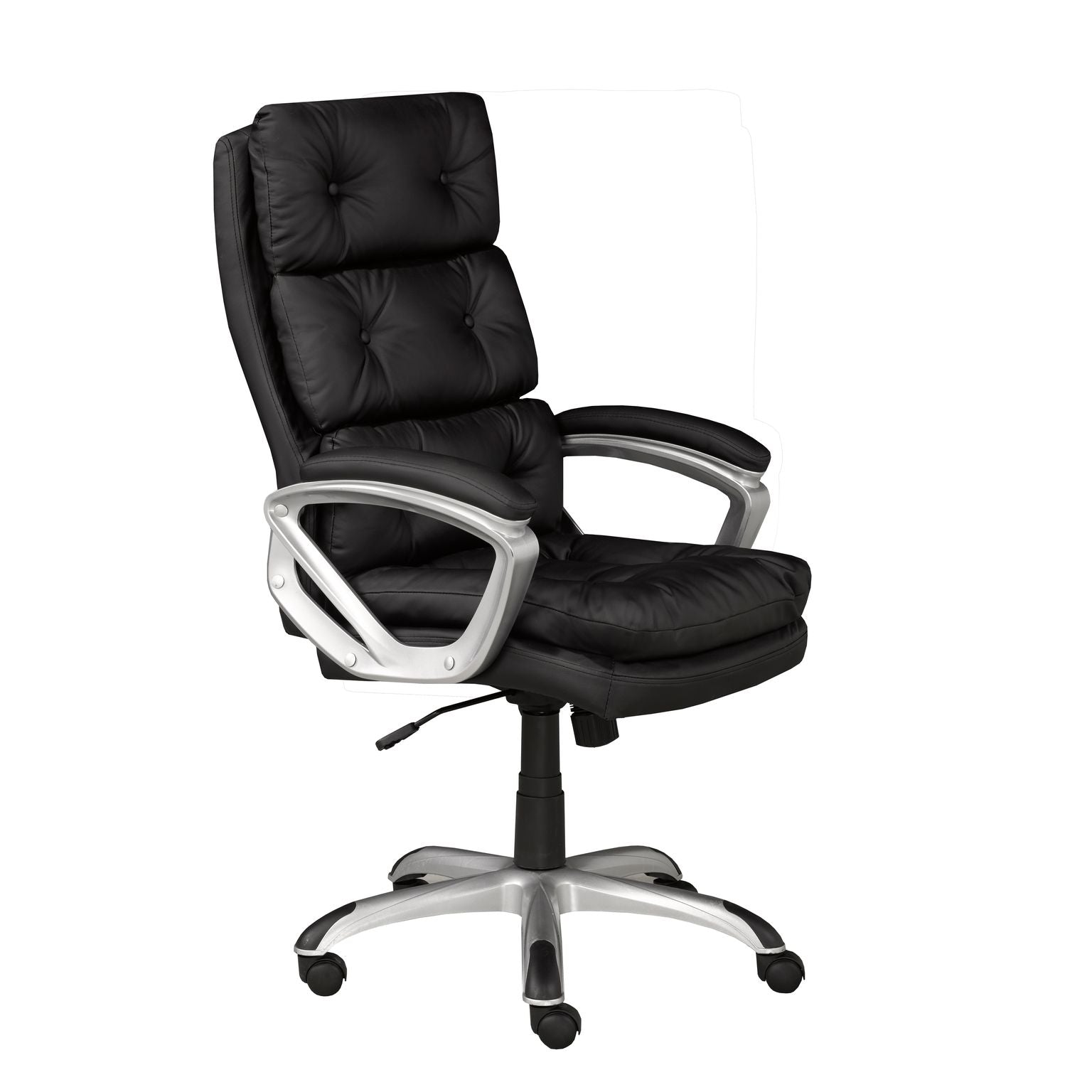 Fauteuil de bureau moderne noir | Support complet et inclinaison