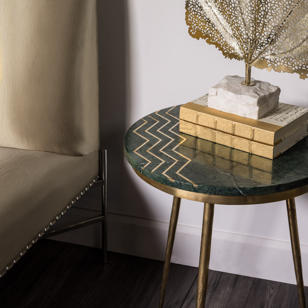 Tables de bout Belvin : marbre vert