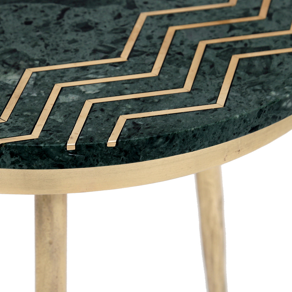 Tables de bout Belvin : marbre vert