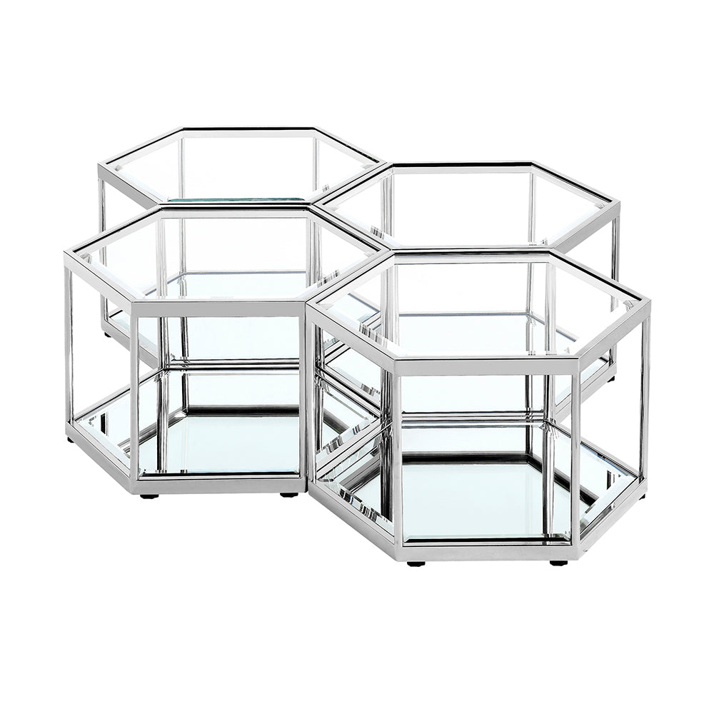 Table basse argentée Swainson