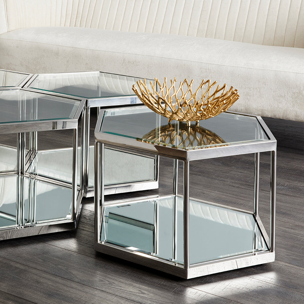 Table basse argentée Swainson