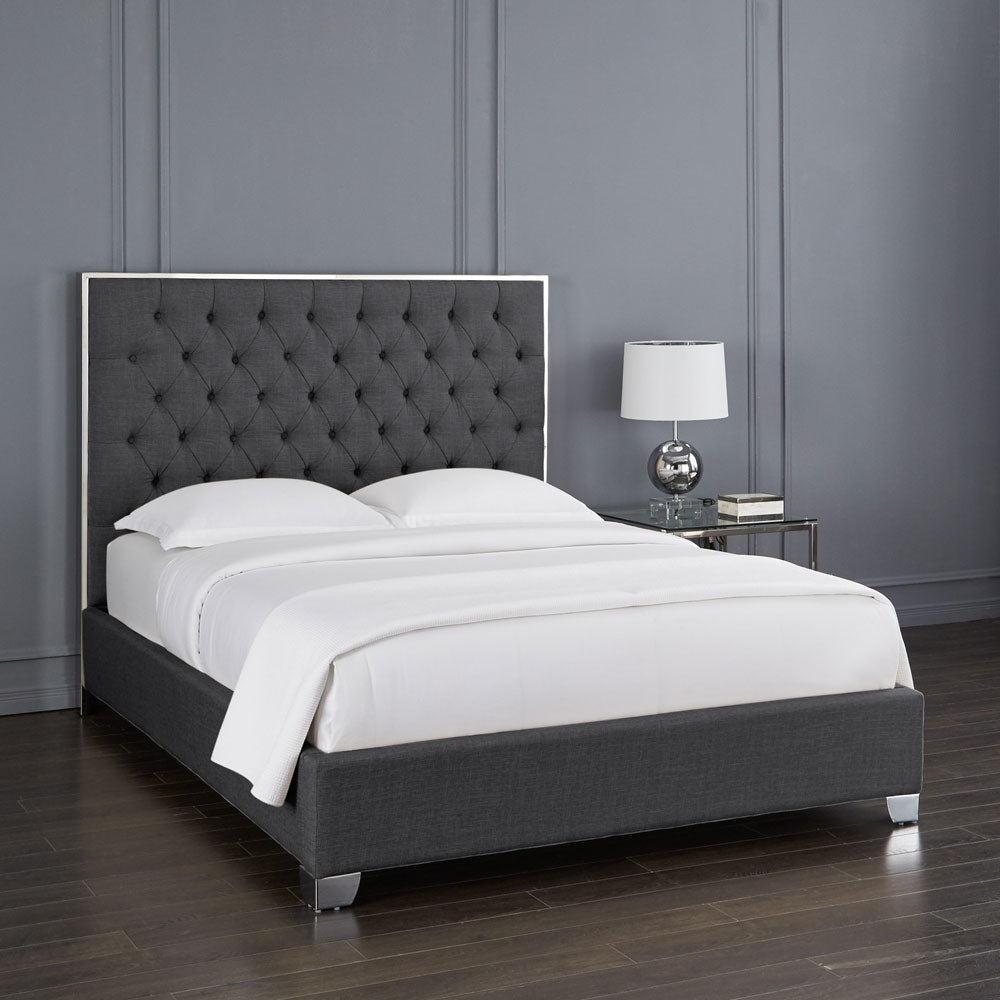 Lit Kroma : Tissu Gris