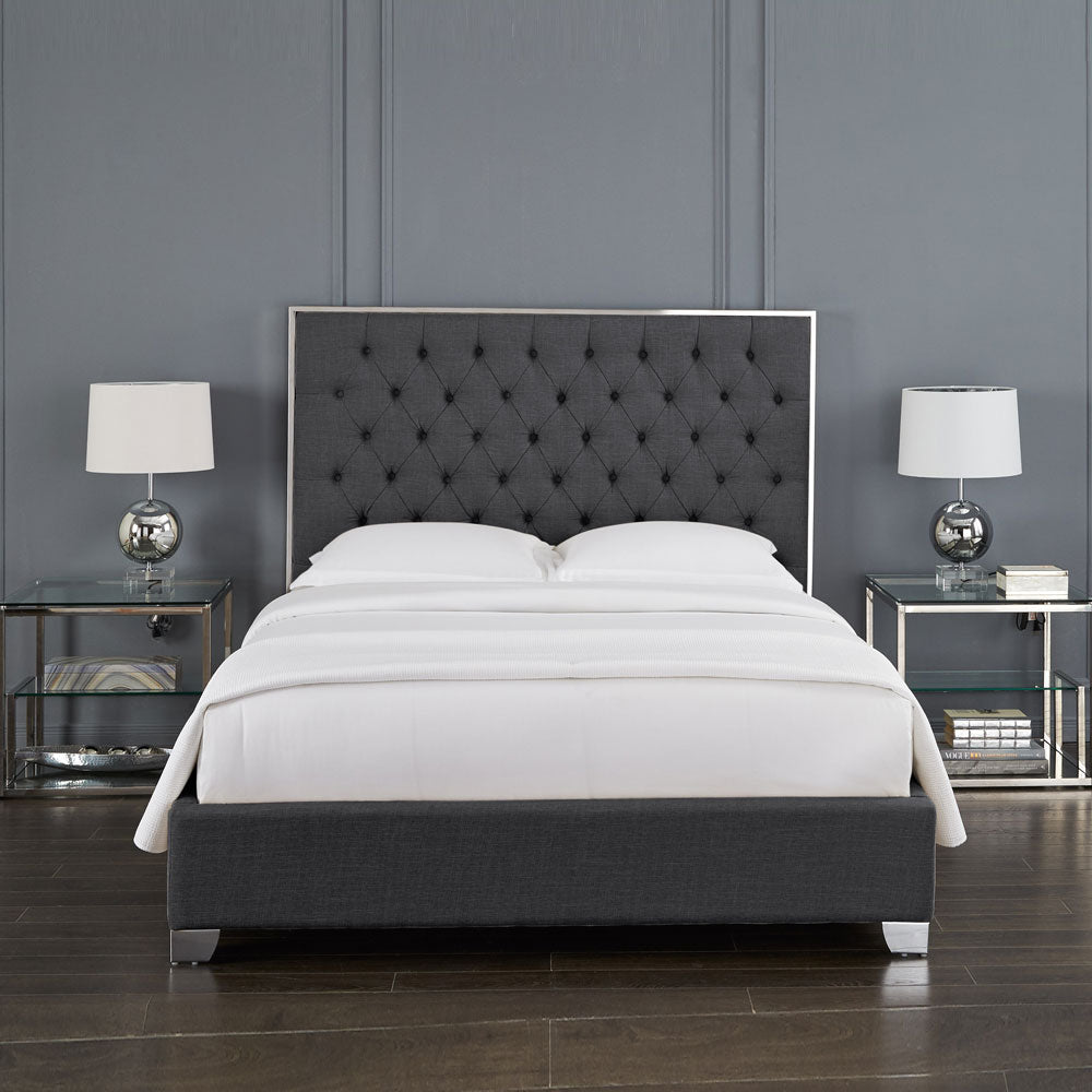 Lit Kroma : Tissu Gris