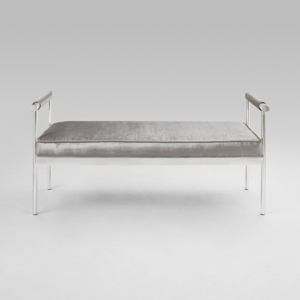 Banc Helen : Velours Gris