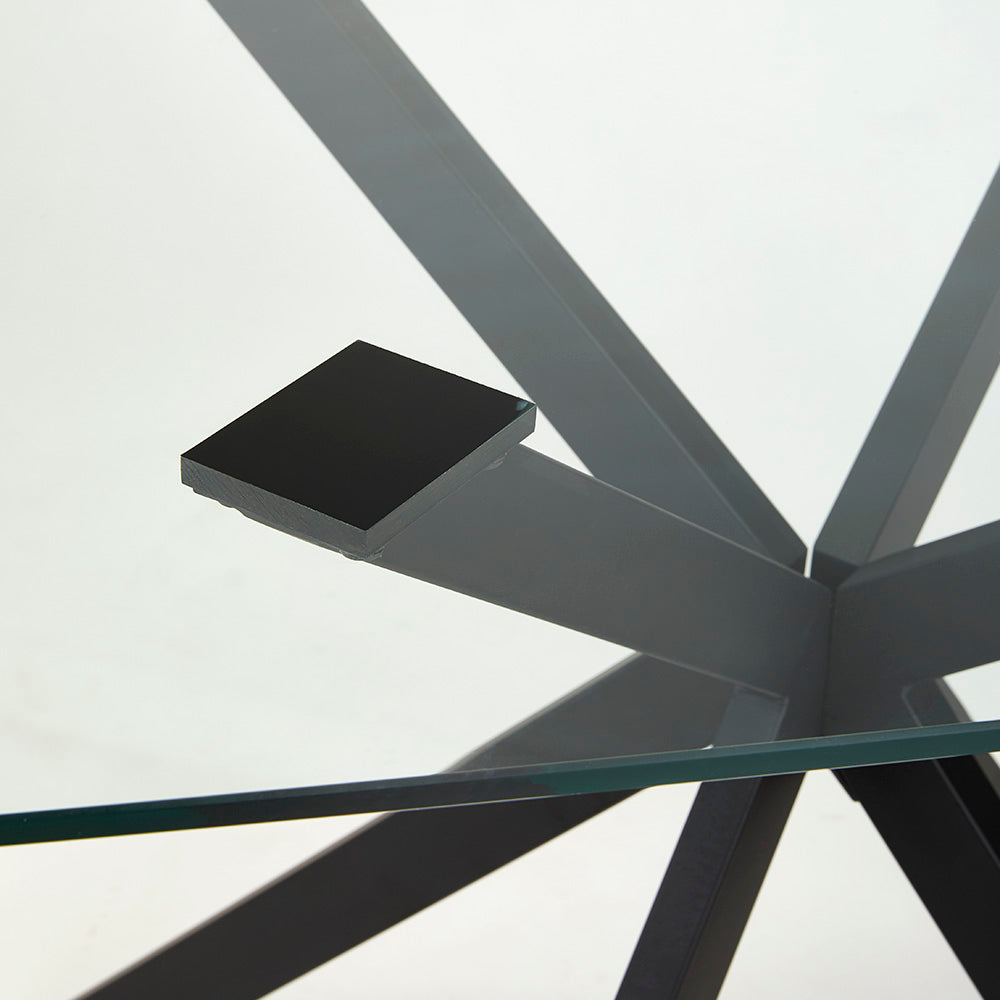 Table de salle à manger noire Lincoln