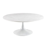 Table basse en marbre Kyros : blanc