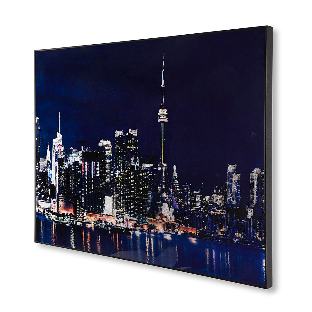 Art mural en acrylique sur les toits de Toronto
