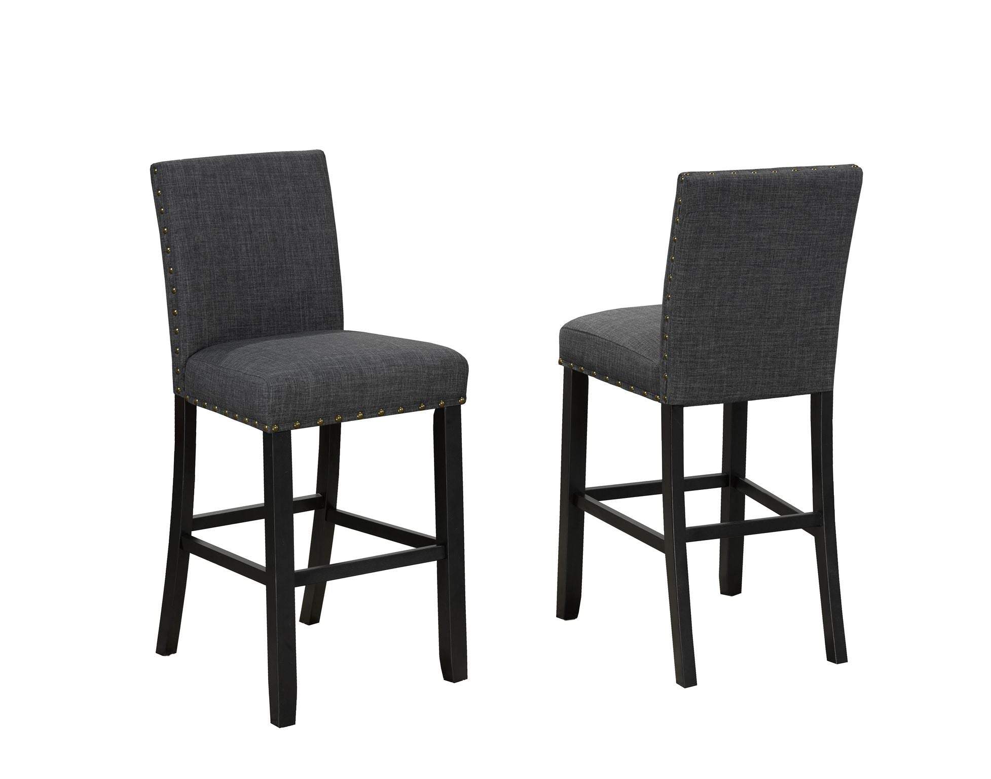 TABOURET DE BAR AVERY 29'' AVEC TISSU GRIS (TABOURET DE BAR ENSEMBLE DE 2) ( Meuble Mtl )
