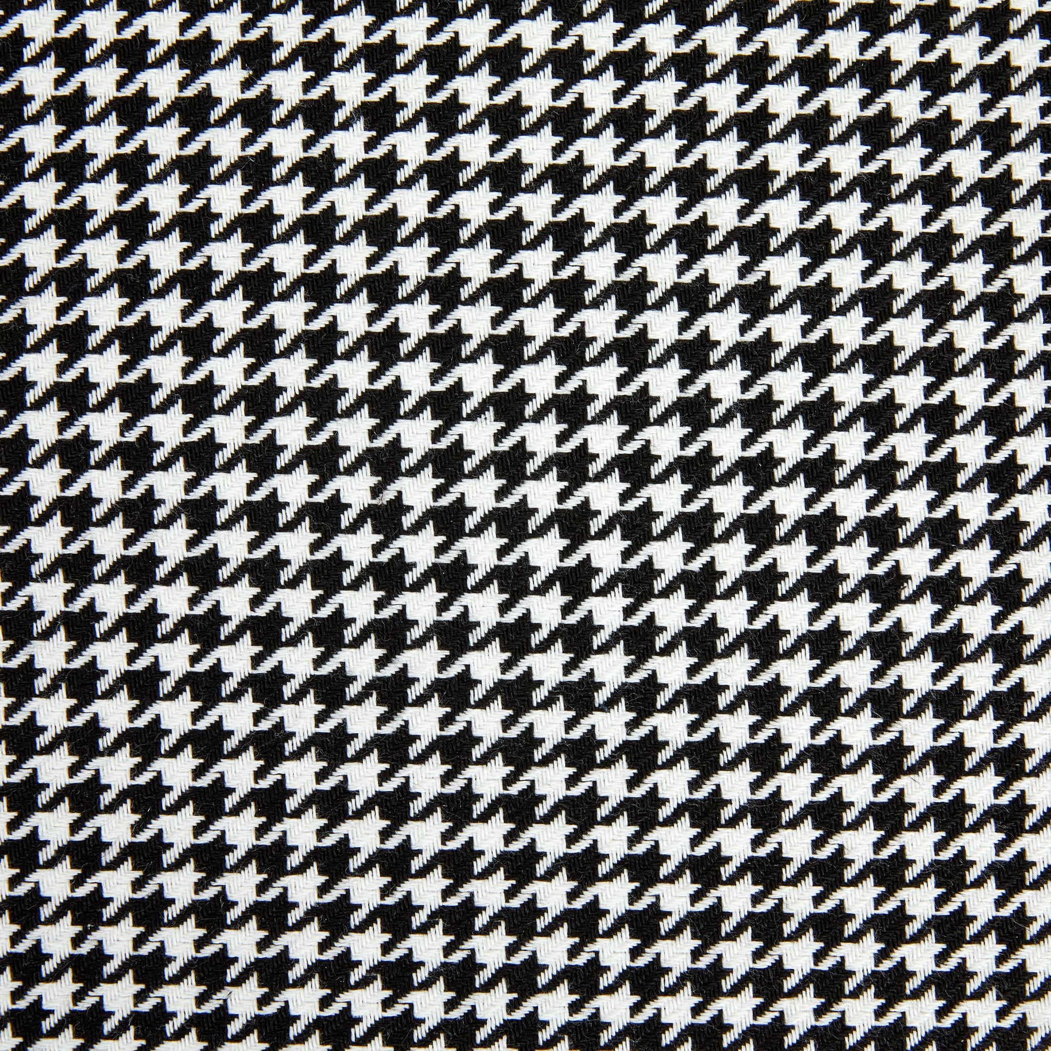 Pouf Kube S : Tissu Dent De Poule Blanc & Noir