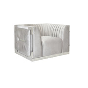 Chaise d'appoint Paloma : velours gris
