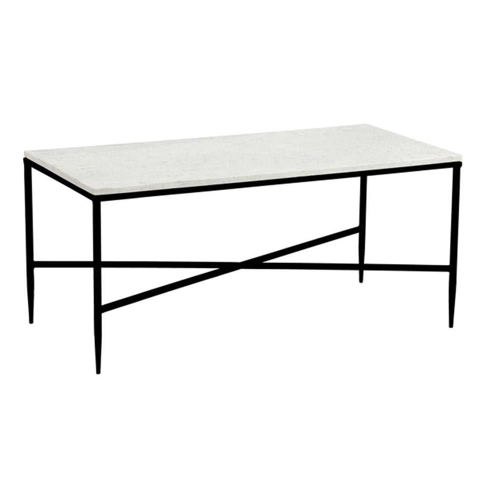 Table basse Herbert Dessus en marbre : cadre noir