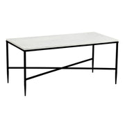 Table basse Herbert Dessus en marbre : cadre noir