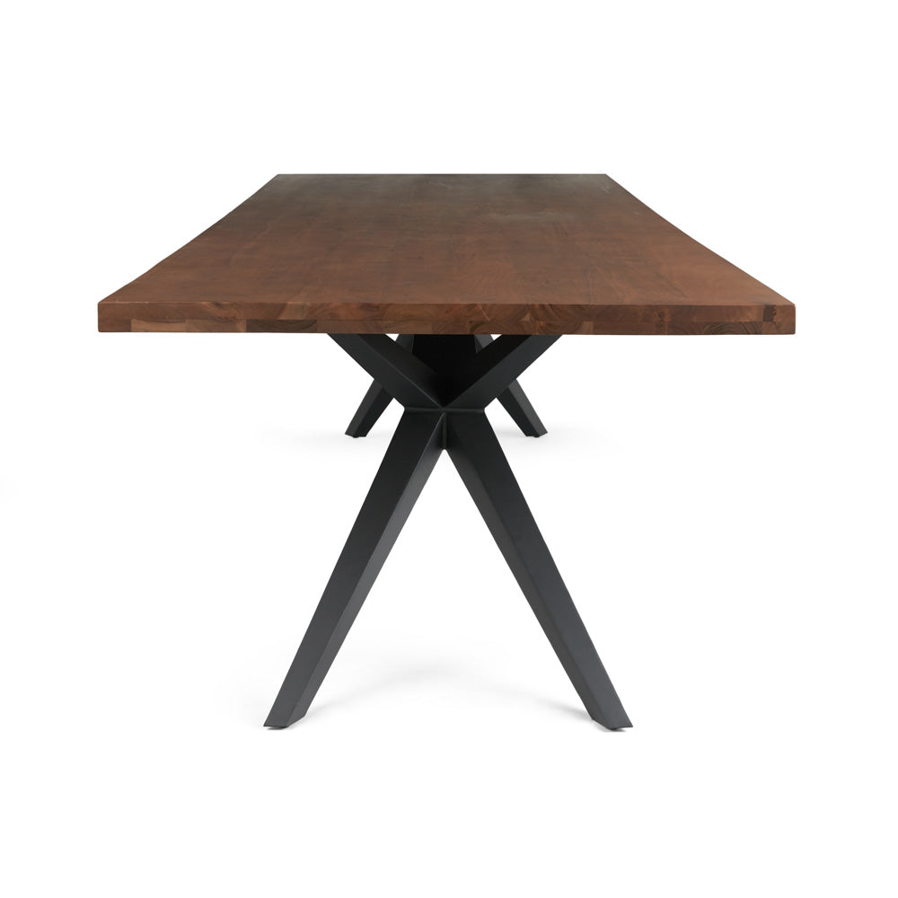 Table de salle à manger à bord droit de 114 po : pieds Airloft