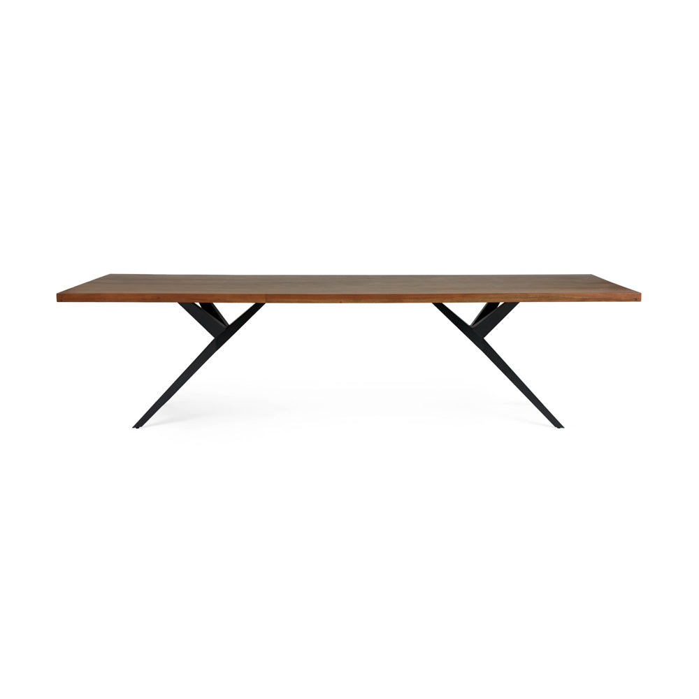 Table de salle à manger à bord droit de 114 po : pieds Airloft