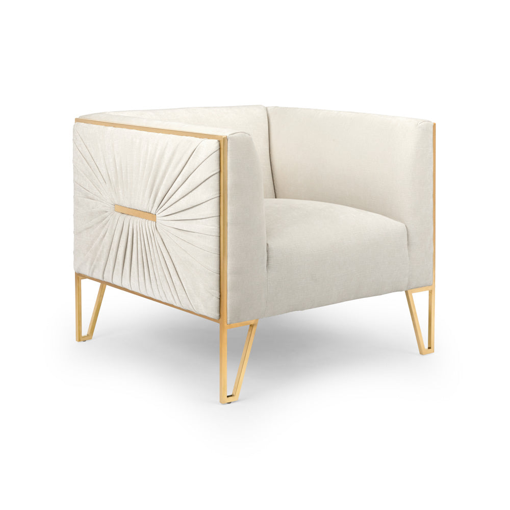 Chaise d'appoint Truro Gold : Contessa Vanille