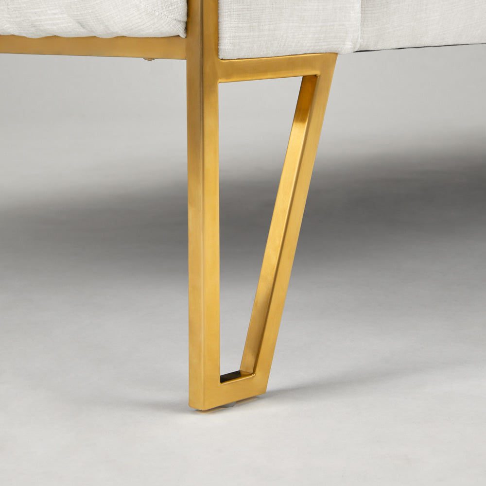 Chaise d'appoint Truro Gold : Contessa Vanille