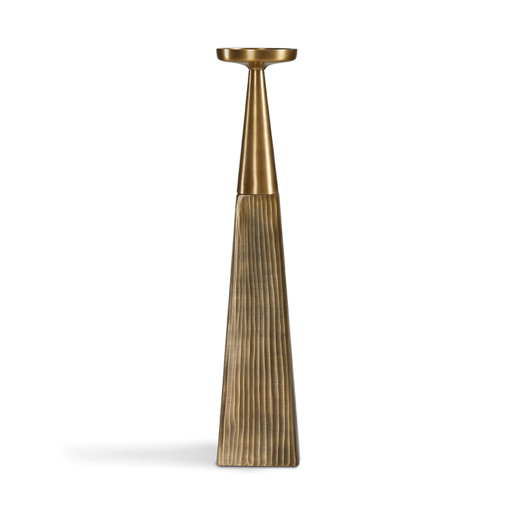 Supports de pilier Mya : Laiton antique (ensemble de 3)